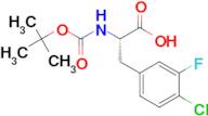 (S)-2-((tert-Butoxycarbonyl)amino)-3-(4-chloro-3-fluorophenyl)propanoic acid