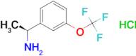 (S)-1-(3-(Trifluoromethoxy)phenyl)ethanamine hydrochloride
