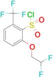 2-(2,2-Difluoroethoxy)-6-(trifluoromethyl)benzene-1-sulfonyl chloride