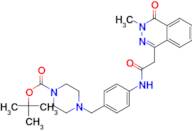tert-Butyl 4-(4-(2-(3-methyl-4-oxo-3,4-dihydrophthalazin-1-yl)acetamido)benzyl)piperazine-1-carbox…
