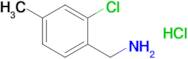 (2-Chloro-4-methylphenyl)methanamine hydrochloride