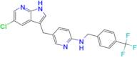 5-((5-Chloro-1H-pyrrolo[2,3-b]pyridin-3-yl)methyl)-N-(4-(trifluoromethyl)benzyl)pyridin-2-amine