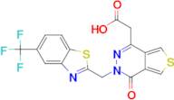 2-(4-Oxo-3-((5-(trifluoromethyl)benzo[d]thiazol-2-yl)methyl)-3,4-dihydrothieno[3,4-d]pyridazin-1-yl)acetic acid