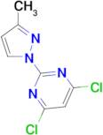 4,6-Dichloro-2-(3-methyl-1H-pyrazol-1-yl)pyrimidine