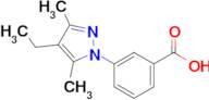 3-(4-Ethyl-3,5-dimethyl-1H-pyrazol-1-yl)benzoic acid