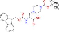 (S)-2-((((9H-Fluoren-9-yl)methoxy)carbonyl)amino)-3-(4-(tert-butoxycarbonyl)piperazin-1-yl)propanoic acid