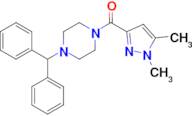 (4-Benzhydrylpiperazin-1-yl)(1,5-dimethyl-1H-pyrazol-3-yl)methanone