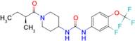 (S)-1-(3-Fluoro-4-(trifluoromethoxy)phenyl)-3-(1-(2-methylbutanoyl)piperidin-4-yl)urea