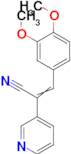 3-(3,4-Dimethoxyphenyl)-2-(pyridin-3-yl)acrylonitrile