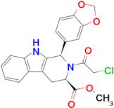 (1R,3R)-Methyl 1-(benzo[d][1,3]dioxol-5-yl)-2-(2-chloroacetyl)-2,3,4,9-tetrahydro-1H-pyrido[3,4-b]indole-3-carboxylate