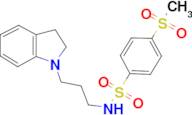 N-[3-(2,3-Dihydro-1H-indol-1-yl)propyl]-4-(methanesulfonyl)benzenesulfonamide
