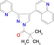 3-(Pyridin-2-yl)-4-(quinolin-4-yl)-1-(tert-butylcarbonyl)pyrazole
