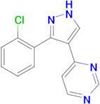 4-[3-(2-Chlorophenyl)-(1H)-pyrazol-4-yl]pyrimidine