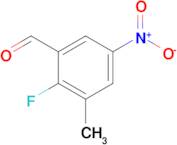 2-fluoro-3-methyl-5-nitrobenzaldehyde