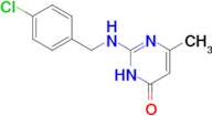 2-{[(4-chlorophenyl)methyl]amino}-6-methyl-3,4-dihydropyrimidin-4-one