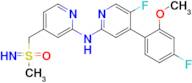 ((2-((5-Fluoro-4-(4-fluoro-2-methoxyphenyl)pyridin-2-yl)amino)pyridin-4-yl)methyl)(imino)(methyl...