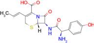 (6S,7R)-7-((R)-2-Amino-2-(4-hydroxyphenyl)acetamido)-8-oxo-3-((E)-prop-1-en-1-yl)-5-thia-1-azabicyclo[4.2.0]oct-2-ene-2-carboxylic acid