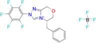 (S)-5-Benzyl-2-(perfluorophenyl)-2,5,6,8-tetrahydro-[1,2,4]triazolo[3,4-c][1,4]oxazin-4-ium tetr...