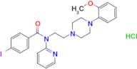 4-Iodo-N-(2-(4-(2-methoxyphenyl)piperazin-1-yl)ethyl)-N-(pyridin-2-yl)benzamide hydrochloride