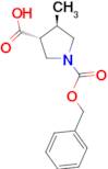 trans-1-[(Benzyloxy)carbonyl]-4-methylpyrrolidine-3-carboxylic acid