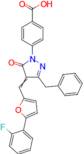 4-(3-Benzyl-4-{[5-(2-fluorophenyl)furan-2-yl]methylidene}-5-oxo-4,5-dihydro-1H-pyrazol-1-yl)benz...