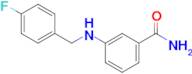 3-{[(4-fluorophenyl)methyl]amino}benzamide