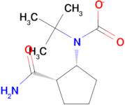 tert-Butyl rel-((1R,2S)-2-carbamoylcyclopentyl)carbamate