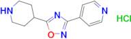 5-(Piperidin-4-yl)-3-(pyridin-4-yl)-1,2,4-oxadiazole hydrochloride
