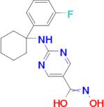 2-((1-(3-Fluorophenyl)cyclohexyl)amino)-N-hydroxypyrimidine-5-carboxamide