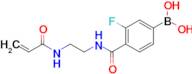 (4-((2-Acrylamidoethyl)carbamoyl)-3-fluorophenyl)boronic acid