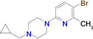 1-(5-Bromo-6-methylpyridin-2-yl)-4-(cyclopropylmethyl)piperazine