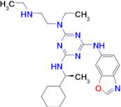 (S)-N2-(Benzo[d]oxazol-6-yl)-N4-(1-cyclohexylethyl)-N6-ethyl-N6-(2-(ethylamino)ethyl)-1,3,5-tria...