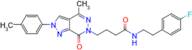 N-(4-Fluorophenethyl)-4-(4-methyl-7-oxo-2-(p-tolyl)-2H-pyrazolo[3,4-d]pyridazin-6(7H)-yl)butanamide