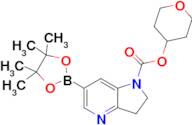 Tetrahydro-2H-pyran-4-yl 6-(4,4,5,5-tetramethyl-1,3,2-dioxaborolan-2-yl)-2,3-dihydro-1H-pyrrolo[3,…