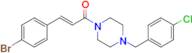 (E)-3-(4-Bromophenyl)-1-(4-(4-chlorobenzyl)piperazin-1-yl)prop-2-en-1-one