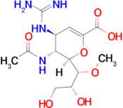 (2R,3R,4S)-3-Acetamido-2-((1R,2R)-2,3-dihydroxy-1-methoxypropyl)-4-guanidino-3,4-dihydro-2H-pyran-6-carboxylic acid
