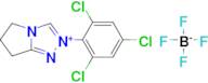 2-(2,4,6-Trichlorophenyl)-6,7-dihydro-5H-pyrrolo[2,1-c][1,2,4]triazol-2-ium tetrafluoroborate