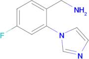 (4-Fluoro-2-(1H-imidazol-1-yl)phenyl)methanamine