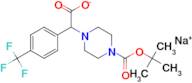 Sodium 2-[4-(tert-butoxycarbonyl)piperazin-1-yl]-2-[4-(trifluoromethyl)phenyl]acetate