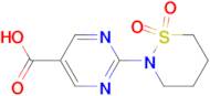 2-(1,1-Dioxo-1,2-thiazinan-2-yl)pyrimidine-5-carboxylic acid