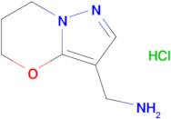 {6,7-Dihydro-5H-pyrazolo[5,1-b][1,3]oxazin-3-yl}methanamine hydrochloride