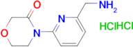 4-[6-(Aminomethyl)pyridin-2-yl]morpholin-3-one dihydrochloride