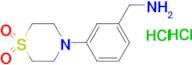 4-[3-(Aminomethyl)phenyl]thiomorpholine-1,1-dione dihydrochloride