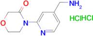 4-[4-(Aminomethyl)pyridin-2-yl]morpholin-3-one dihydrochloride