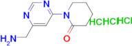 1-[6-(Aminomethyl)pyrimidin-4-yl]piperidin-2-one trihydrochloride