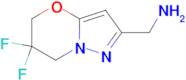 {6,6-Difluoro-5H,7H-pyrazolo[3,2-b][1,3]oxazin-2-yl}methanamine