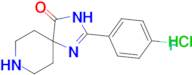 2-(4-fluorophenyl)-1,3,8-triazaspiro[4.5]dec-1-en-4-one hydrochloride