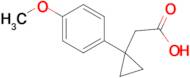 2-[1-(4-methoxyphenyl)cyclopropyl]acetic acid