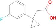 2-[1-(3-fluorophenyl)cyclopropyl]acetic acid