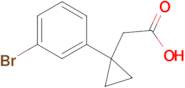 2-[1-(3-bromophenyl)cyclopropyl]acetic acid